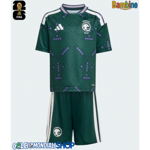 Maglie da calcio Arabia Saudita Prima Maglia Bambino Mondiali 2026  Manica Corta + Pantaloni corti)